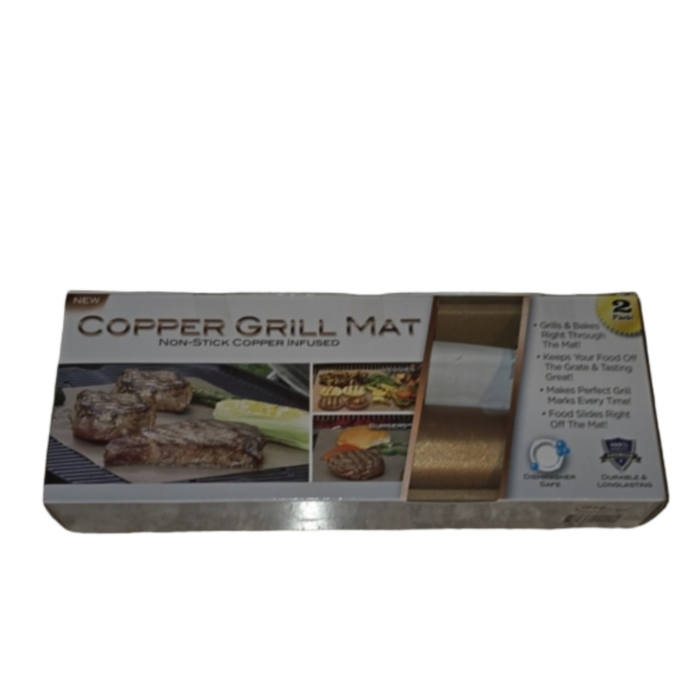 COPPER GRILL MATT w/ SKEWERS